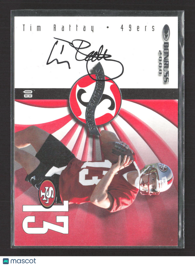 2000 Donruss Signature Series Tim Rattay Auto