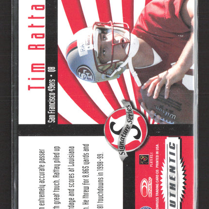 2000 Donruss Signature Series Tim Rattay Auto