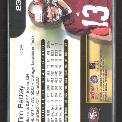 2000 SkyBox Tim Rattay #233 IP Auto