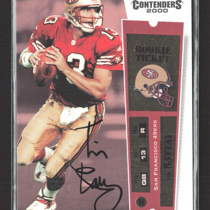 2000 Playoff Contenders Rookie Ticket Tim Rattay #146 Auto