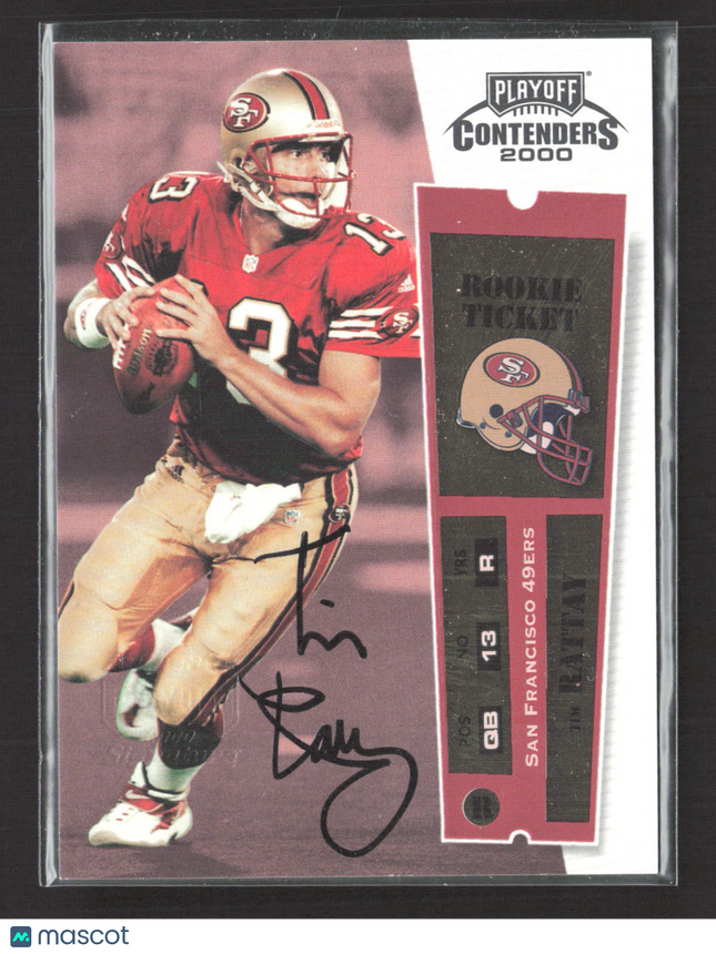 2000 Playoff Contenders Rookie Ticket Tim Rattay #146 Auto