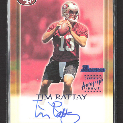2000 Bowman Tim Rattay #TR Auto