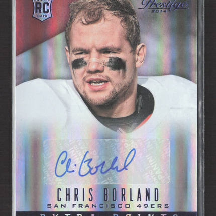 2014 Panini Prestige Extra Points Chris Borland #220 RC Auto