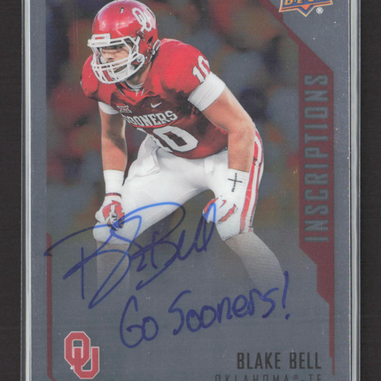 2015 Upper Deck Inscriptions Football Blake Bell #BL Auto