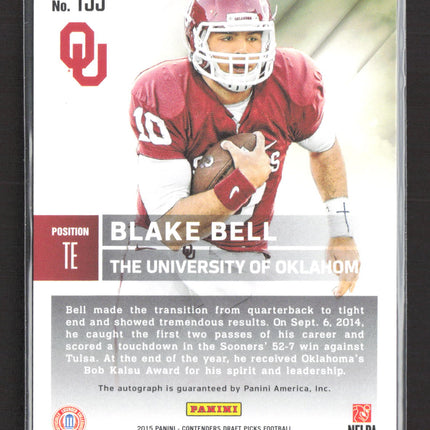 2015 Panini Contenders Draft Picks Blake Bell #155 RC Auto