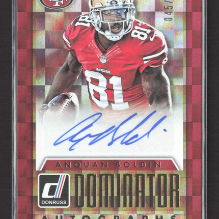 2015 Panini Donruss Dominator Anquan Boldin #DA-AB 045/150 Auto