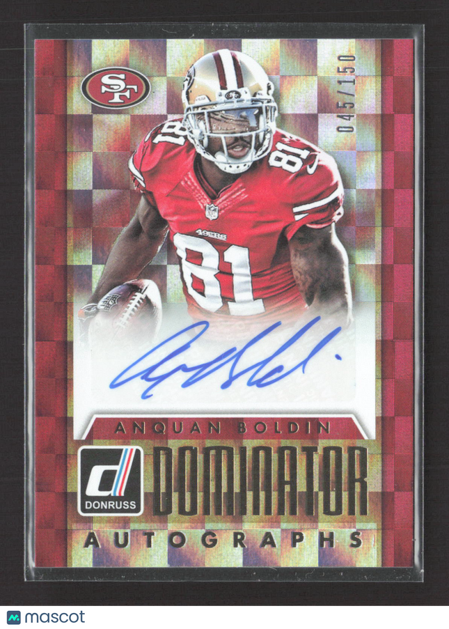 2015 Panini Donruss Dominator Anquan Boldin #DA-AB 045/150 Auto
