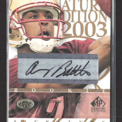 2003 Upper Deck SP Signature Edition Arnaz Battle #AR Auto