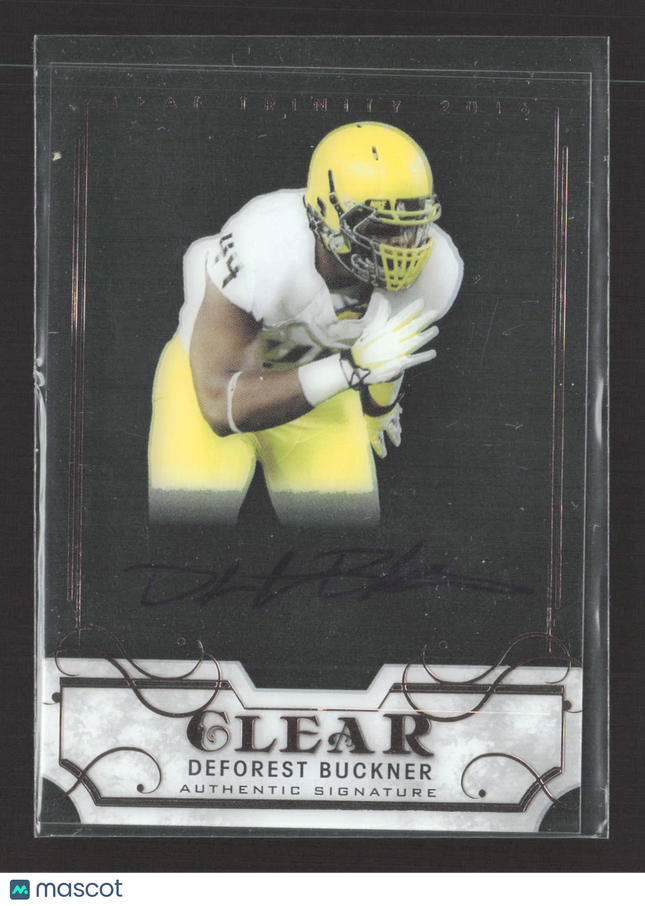 2016 Leaf Trinity Clear DeForest Buckner #CA-DFB Authentic Signature Auto