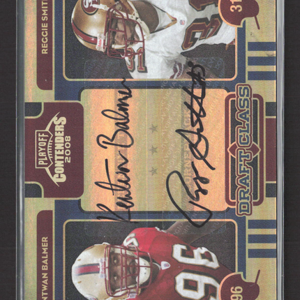 2008 Playoff Draft Class Kentwan Balmer Reggie Smith II #29 10/10 Auto