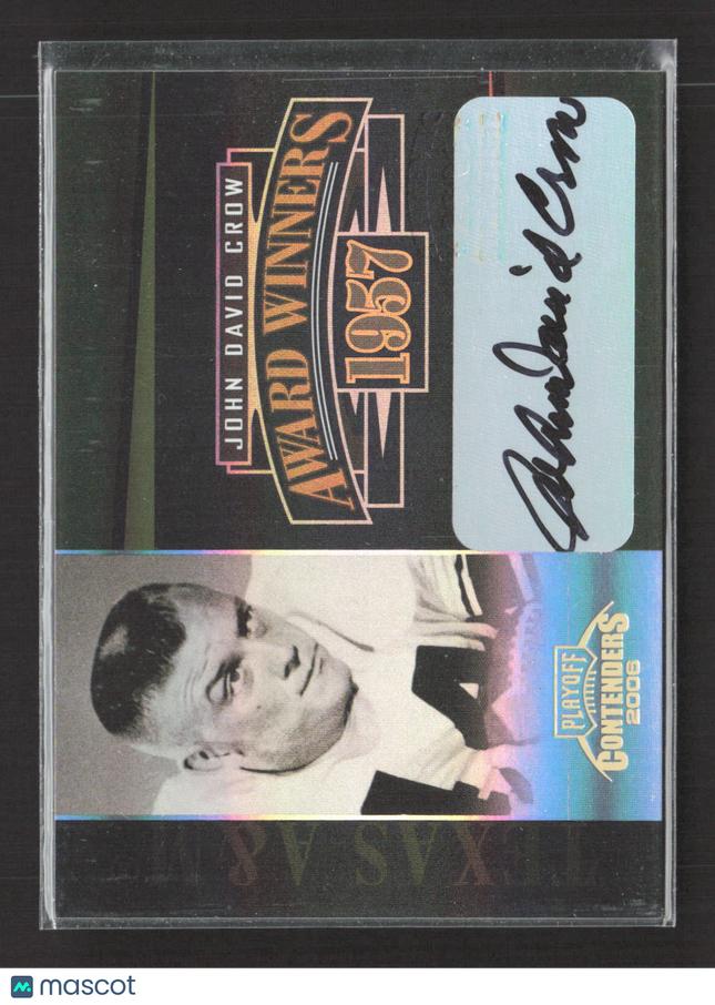 2006 Playoff Contenders Award Winners John David Crow #AW-25 053/200 Auto