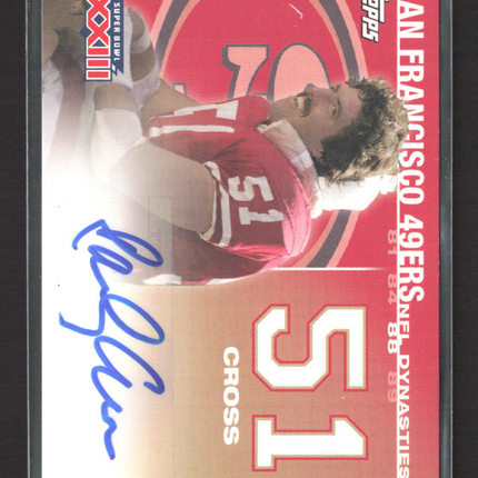 2008 Topps NFL Dynasties Tribute Randy Cross #DYNA-RC 047/100 Auto