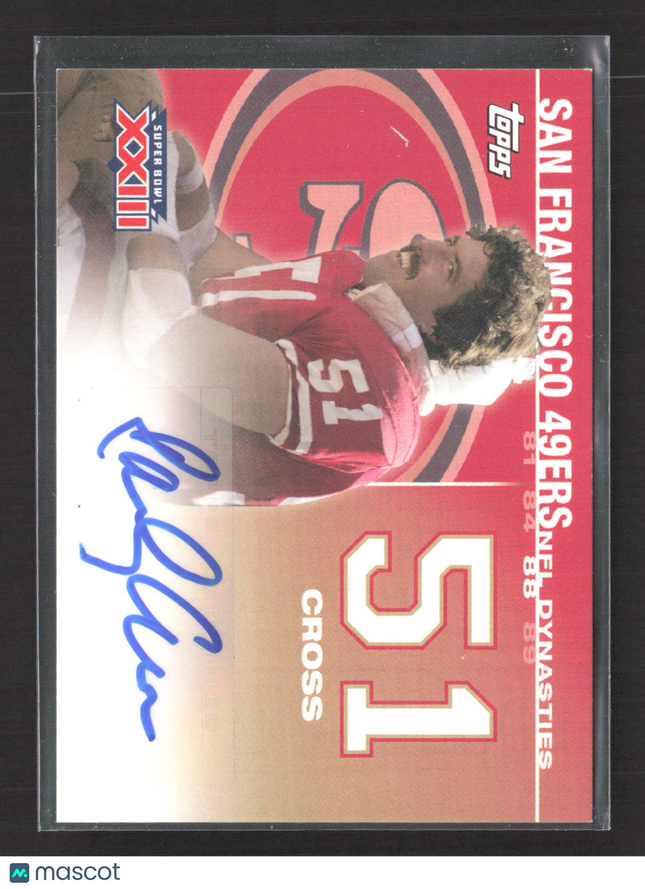 2008 Topps NFL Dynasties Tribute Randy Cross #DYNA-RC 047/100 Auto