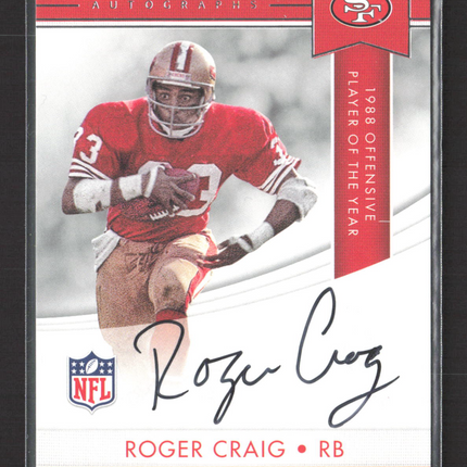 2017 Panini Award Winners Autographs Roger Craig #AWA-RC Auto
