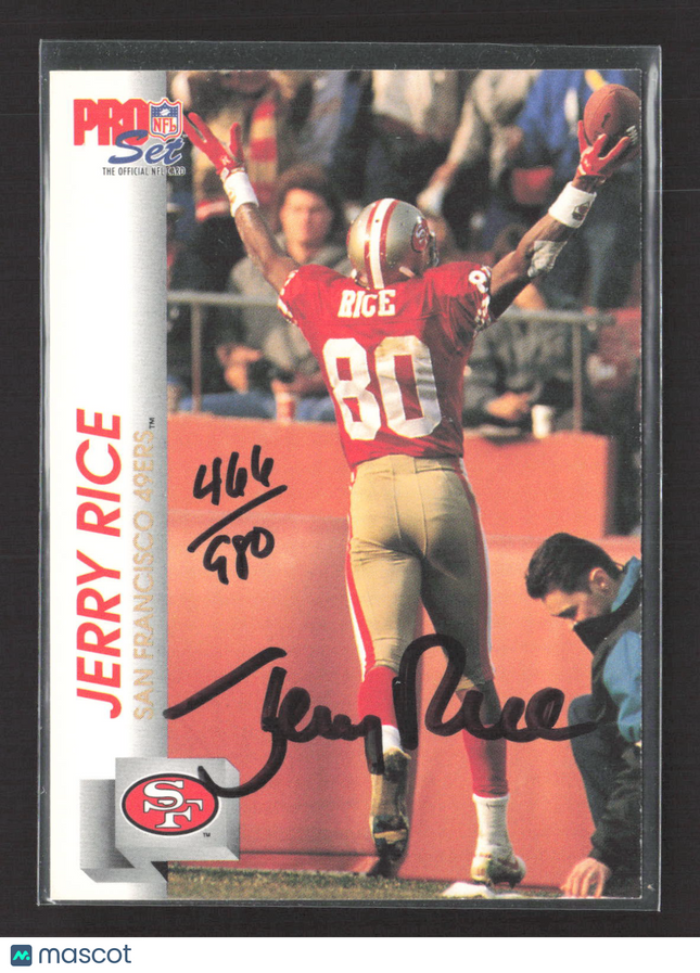 1992 Pro Set Jerry Rice #651 Auto /980