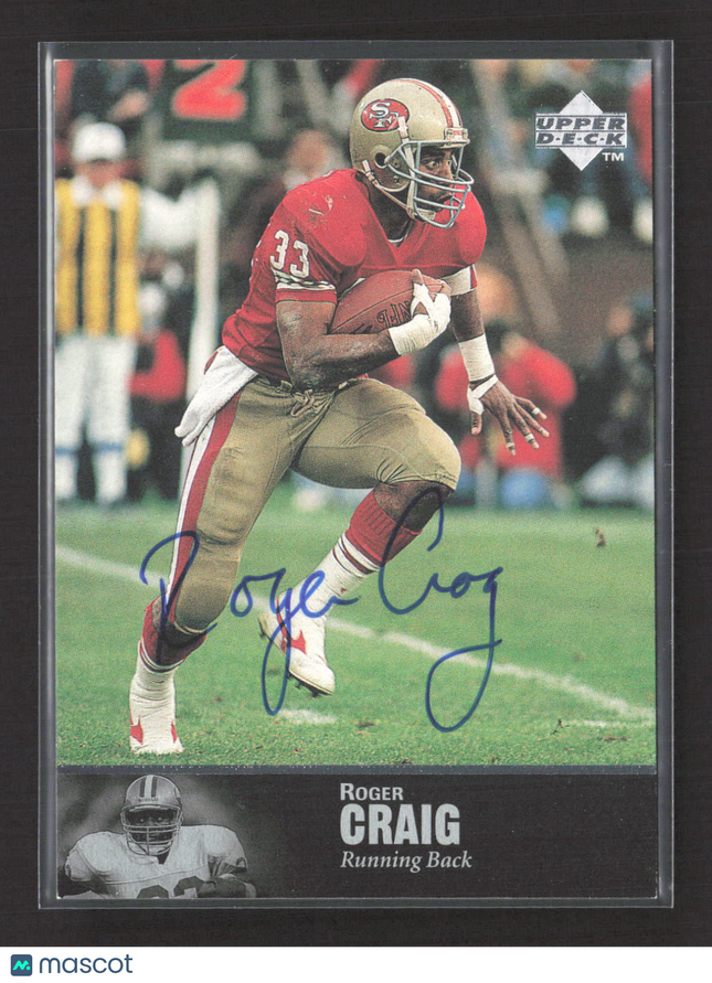 1997 Upper Deck NFL Legends Roger Craig #AL-92 Auto