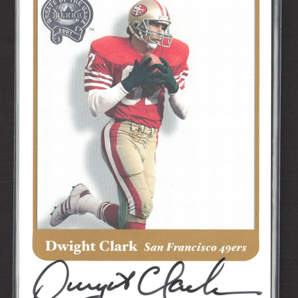 2001 Fleer Greats of the Game Dwight Clark Auto