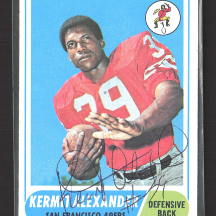 1969 Topps Kermit Alexander #191 Auto IP