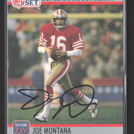 1990 Pro Set Joe Montana #33 Auto IP