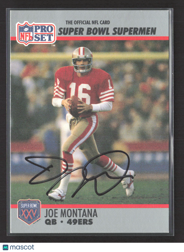 1990 Pro Set Joe Montana #33 Auto IP