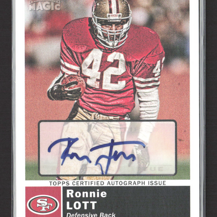 2010 Topps Magic Ronnie Lott #150 Auto