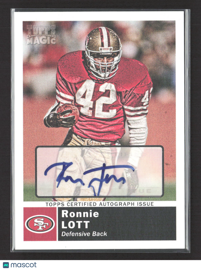 2010 Topps Magic Ronnie Lott #150 Auto