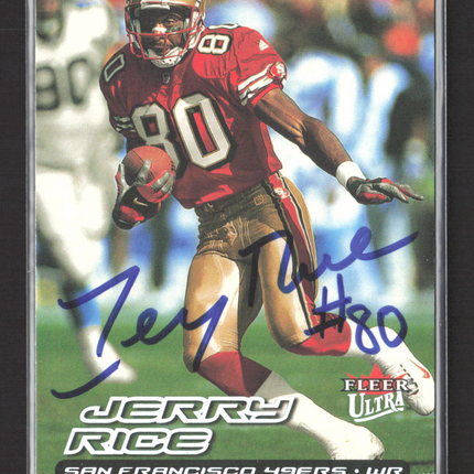 2000 Fleer Ultra Jerry Rice #20 Auto IP