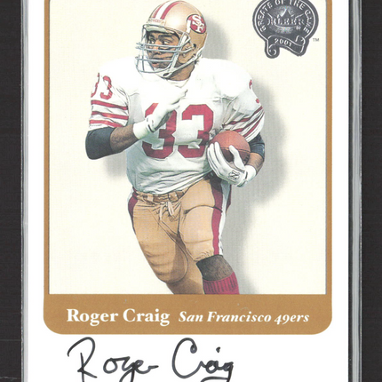 2001 Fleer Greats of the Game Roger Craig Auto