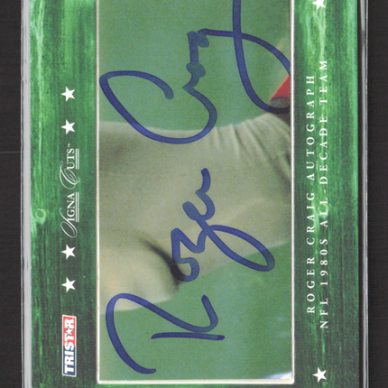 2007 Tristar Signa Cuts Hidden Treasures Roger Craig Cut Signature 32/50 Auto