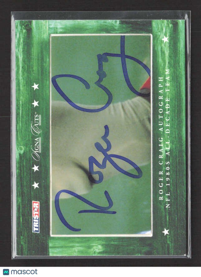 2007 Tristar Signa Cuts Hidden Treasures Roger Craig Cut Signature 32/50 Auto