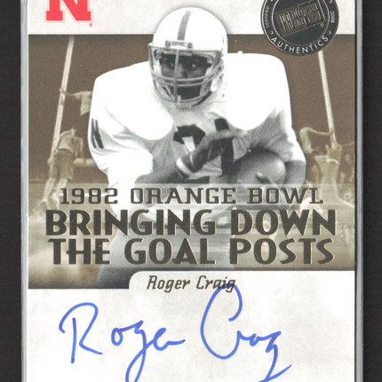 2008 Press Pass Legends Bowl Edition Roger Craig #BDGP-RC 069/120 Auto