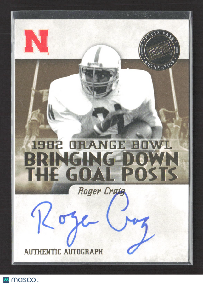 2008 Press Pass Legends Bowl Edition Roger Craig #BDGP-RC 069/120 Auto