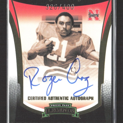 2006 Press Pass Legends Legendary Legacy Roger Craig 326/400 Auto
