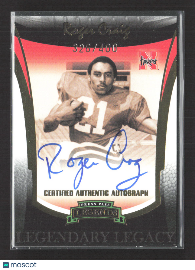 2006 Press Pass Legends Legendary Legacy Roger Craig 326/400 Auto