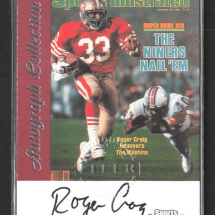 1999 Fleer Sports Illustrated Autograph Collection Roger Craig Auto