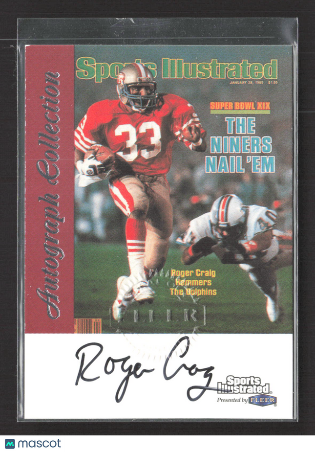 1999 Fleer Sports Illustrated Autograph Collection Roger Craig Auto