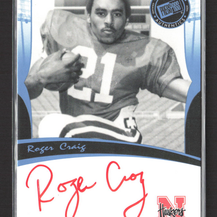 2006 Press Pass Legends Roger Craig Authentic Autograph Auto