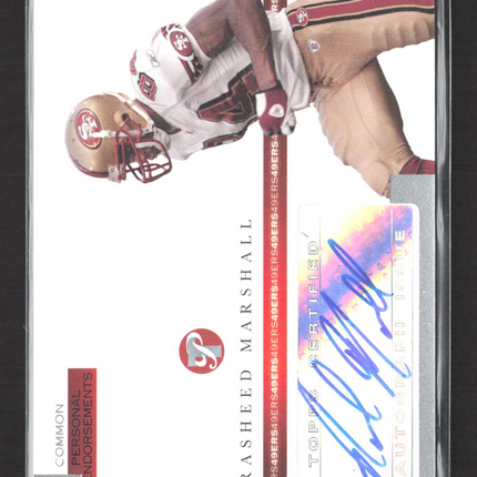 2005 Topps Pristine Rasheed Marshall #PEC-RM 1373/1500 Auto