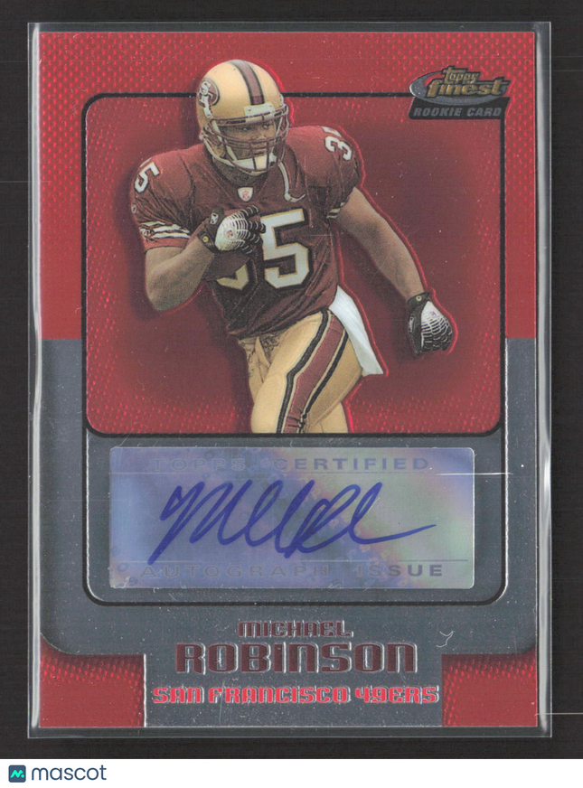 2005 Topps Finest Michael Robinson #178 Auto