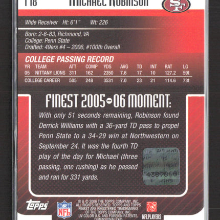2005 Topps Finest Michael Robinson #178 Auto
