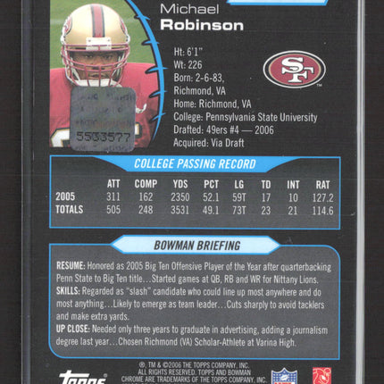 2006 Bowman Chrome Michael Robinson #259 Auto