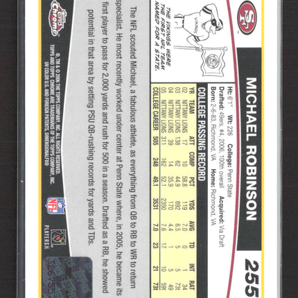 2006 Topps Chrome Michael Robinson #255 Auto /50