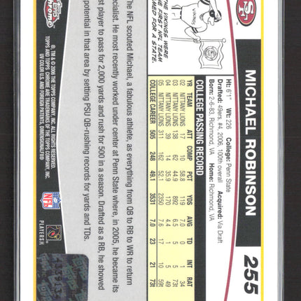 2006 Topps Chrome Michael Robinson #255 Auto