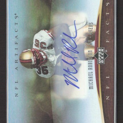 2007 Upper Deck Artifacts NFL Facts Michael Robinson #NF-MR Auto