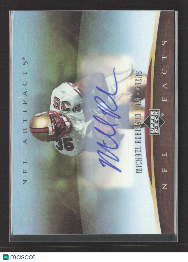 2007 Upper Deck Artifacts NFL Facts Michael Robinson #NF-MR Auto