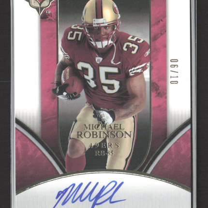 2006 Upper Deck Ultimate Collection Rookie Michael Robinson #229 06/10 Auto