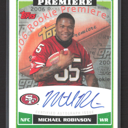 2006 Topps Rookie Premiere Michael Robinson #RP-MR Auto