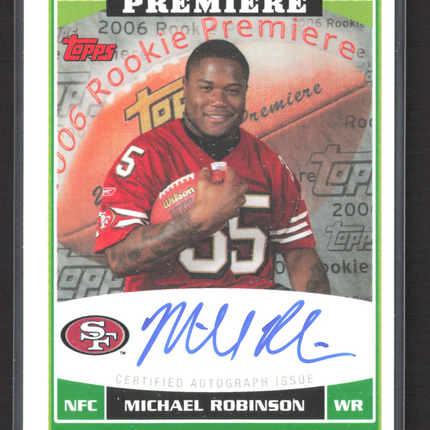 2006 Topps Rookie Premiere Michael Robinson #RP-MR Auto