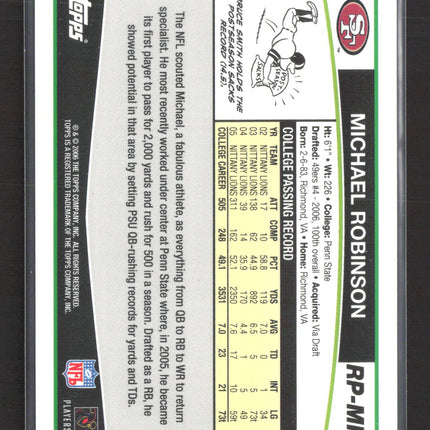 2006 Topps Rookie Premiere Michael Robinson #RP-MR Auto