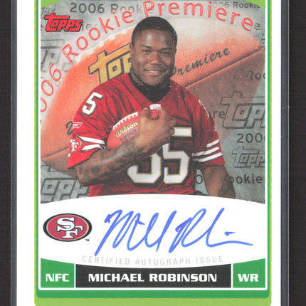 2006 Topps Rookie Premiere Michael Robinson #RP-MR Auto